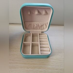Compact Blue Travel Jewelry Case – Brand New!